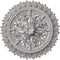 Ekena Millwork Lariah Ceiling Medallion (Canopies up to 1 3/8"), 24 3/4"OD 1 3/8"ID x 3 1/4"P, Ultra Pure White CM24LAUWF - alternate 1